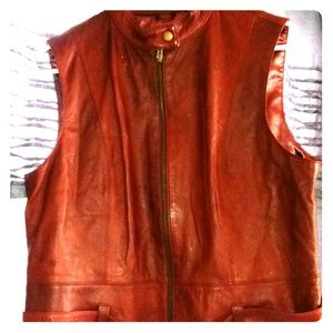 Leather Vest and Belt